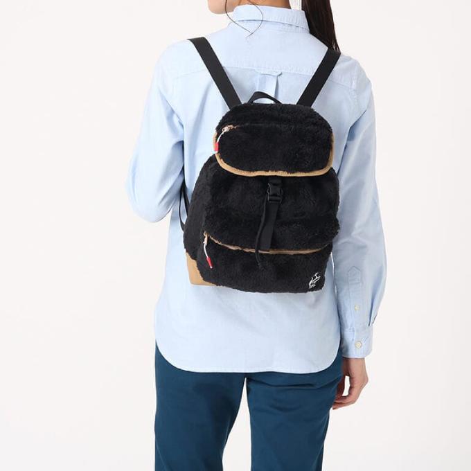 チャムス リュックサック 7L レディース ジュニア エルモフリースデイパック Elmo Fleece Day Pack CH60-3390 BLACK/BEIGE CHUMS バックパック バッグ｜himaraya｜02