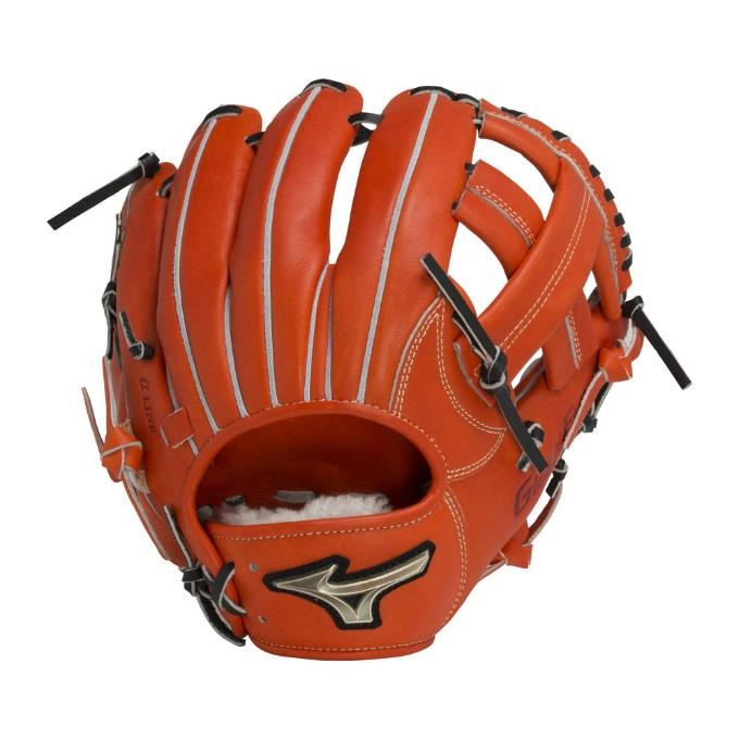 ミズノ 硬式用グラブ オレンジ サイズ9 内野手用 1AJGH28513 新品