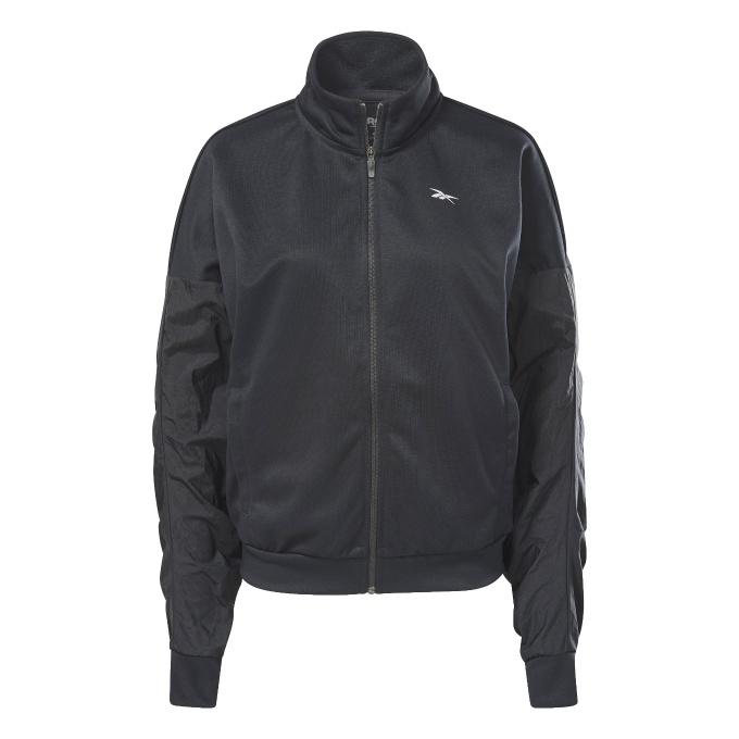  ジャージ ジャケット ブラック Reebok（リーボック） ジャージ ジャケット レディース トラック