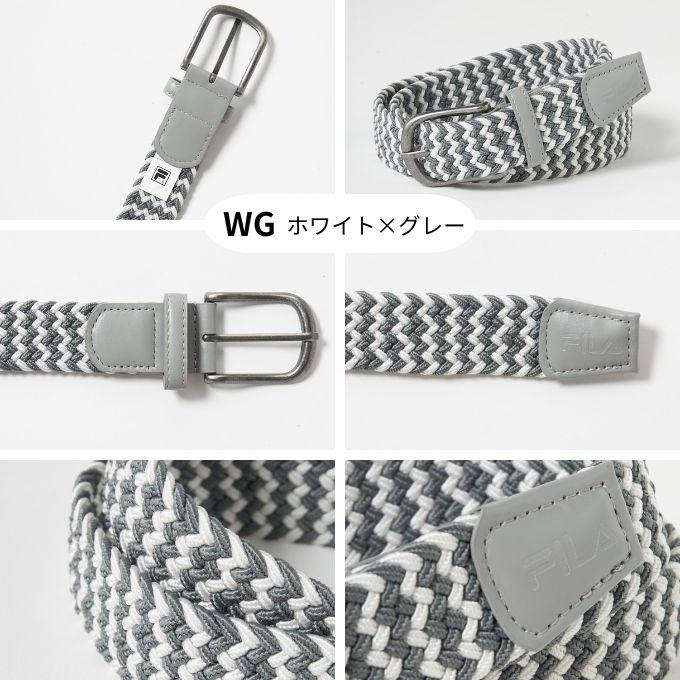FILA（フィラ） ゴルフ ベルト レディース ゴム編みメッシュベルト 753