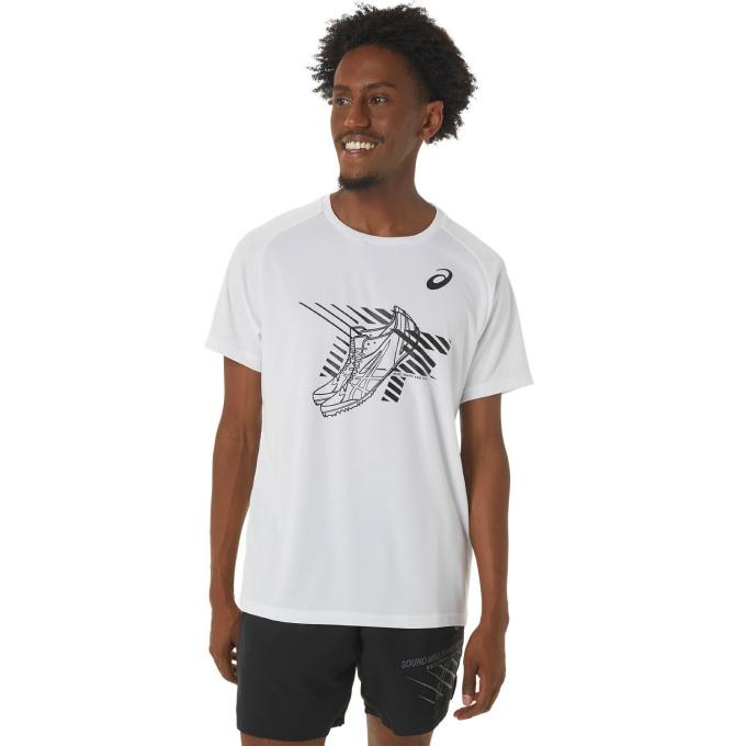 ASICS（アシックス） 陸上 ウェア 半袖Tシャツ メンズ プリント半袖