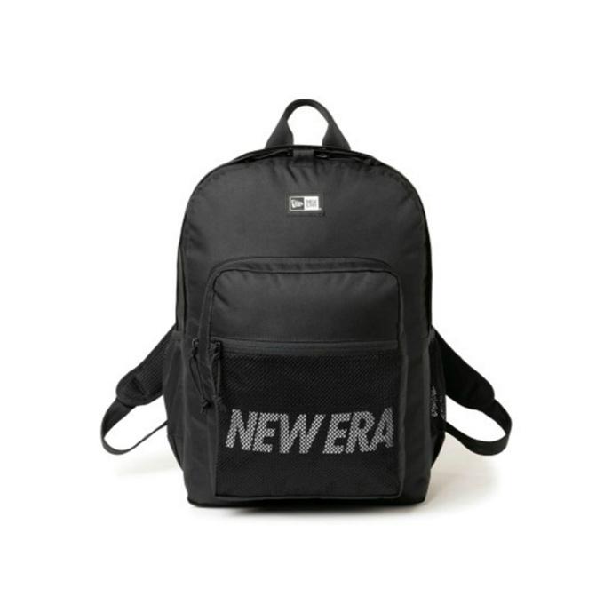 ニューエラ NEW ERA バックパック メンズ レディース キャンパスパック 35L プリントロゴ ブラック × ホワイト 13517772｜himaraya｜02