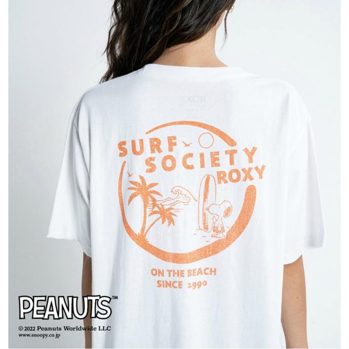 ロキシー ROXY Tシャツ 半袖 レディース PEANUTS SURF SOCIETY ROXY S/S TEE Tシャツ RST231089｜himaraya｜10