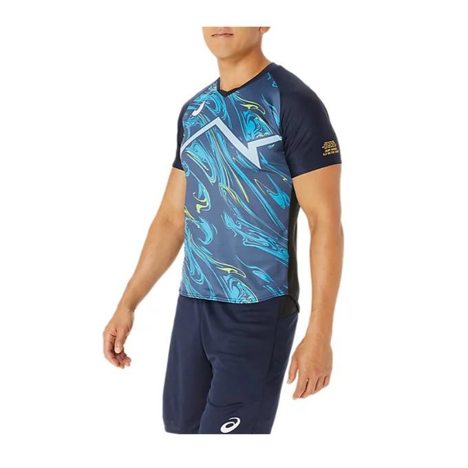 ASICS アシックス バレーボールウェア 半袖シャツ メンズ ASICS アシックス バレーボールウェア 半袖シャツ メンズ