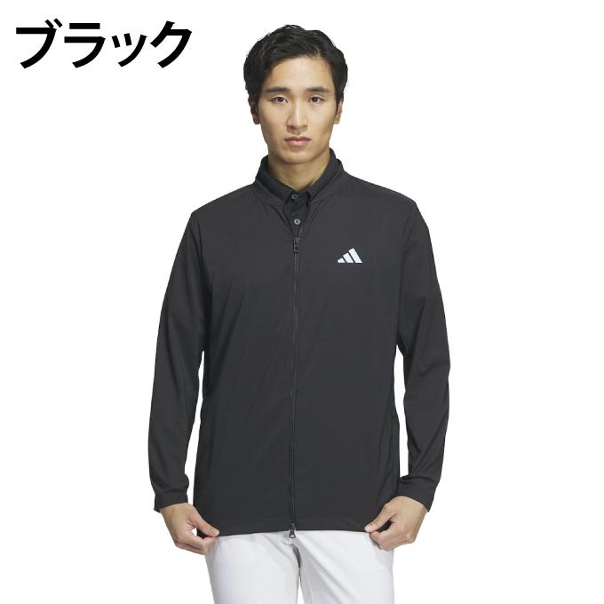 新品タグ付き RAIN. RDY 長袖フルジップジャケット adidas（アディダス） ゴルフウェア ブルゾン メンズ HEAT.RDY 長袖