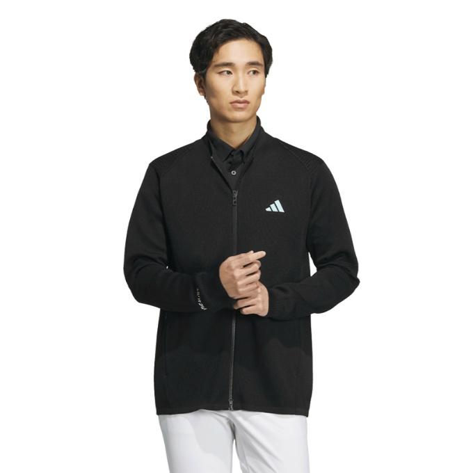 最高峰 KBS GOLF ゴルフ ニット ジップアップ ストレッチ 激レアモデル adidas（アディダス） ゴルフウェア ブルゾン メンズ PRIMEKNIT ジャ