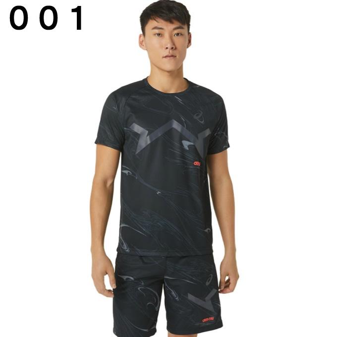 アシックス Tシャツ 半袖 メンズ AIM ドライ総柄昇華機能Tシャツ 2031E003 asics｜himaraya｜05