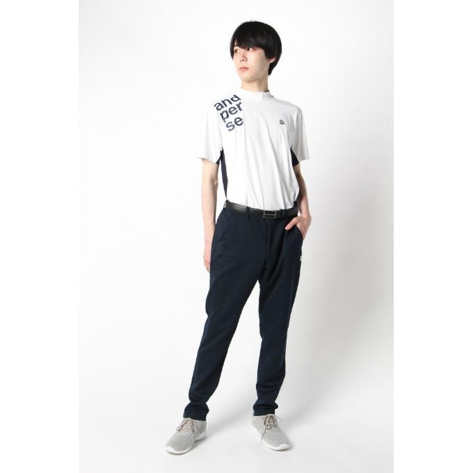 and per se（アンパスィ） ゴルフウェア 半袖シャツ メンズ 半袖モック