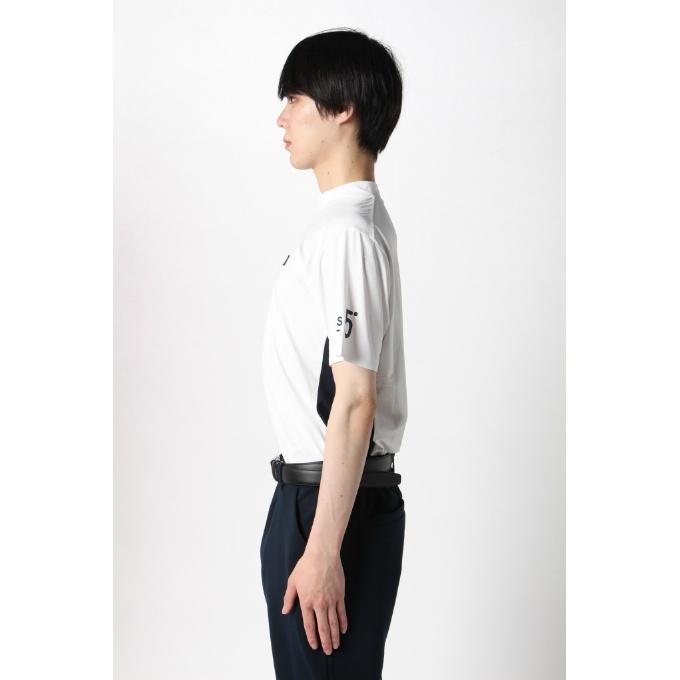 and per se（アンパスィ） ゴルフウェア 半袖シャツ メンズ 半袖モック
