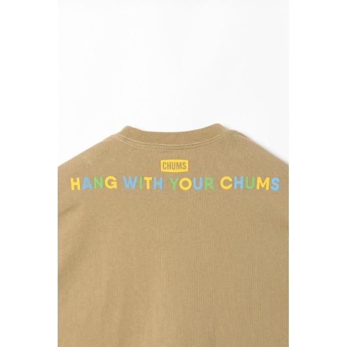 チャムス CHUMS Tシャツ 半袖 メンズ Festival Pocket T-shirt CH01-2269 Beige｜himaraya｜08