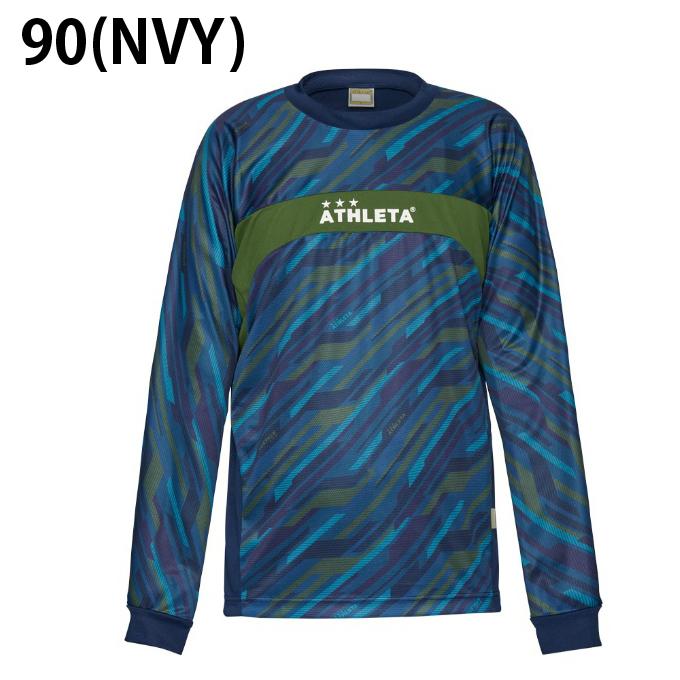 新品限定！ATHLETAフットボール長袖シャツL/アスレタサッカーフットサルロゴ ATHLETA（アスレタ） サッカーウェア プラクティスシャツ 長袖 メンズ