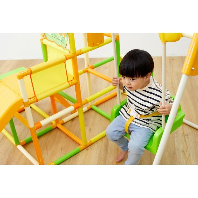 ノナカワールド3段ジャングルジム 楽天市場】【納得のロングすべり台＋3段ジム】プレミアム おりたたみ