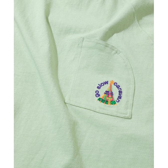 ゴースローキャラバン Go Slow Caravan 半袖シャツ レディース USA/CプルオーバーTee WOMENS 391932 SAGE｜himaraya｜07