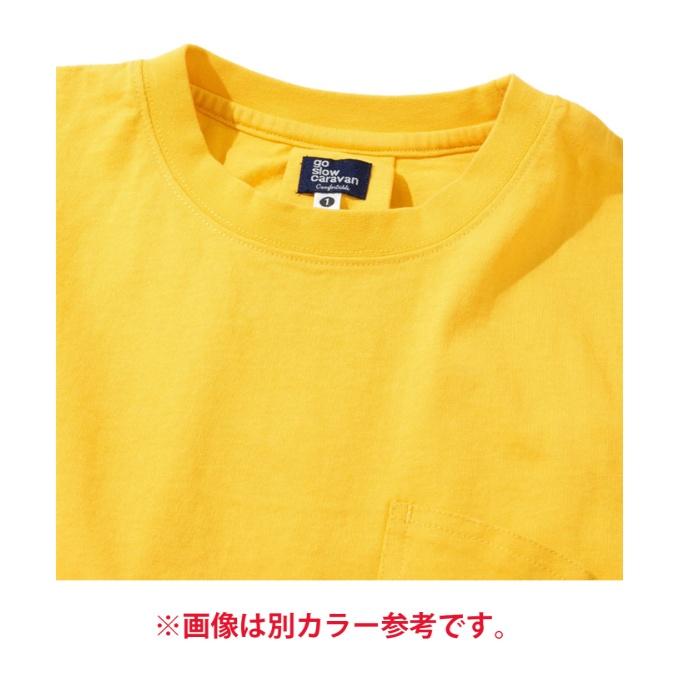 ゴースローキャラバン Go Slow Caravan Tシャツ 半袖 レディース USA CミドルラウンドポケTee 391934 SALMON｜himaraya｜03