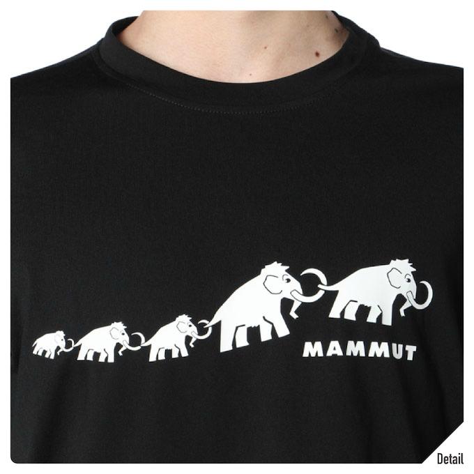 MAMMUT（マムート） Tシャツ 半袖 メンズ QD ロゴ プリント Tシャツ 