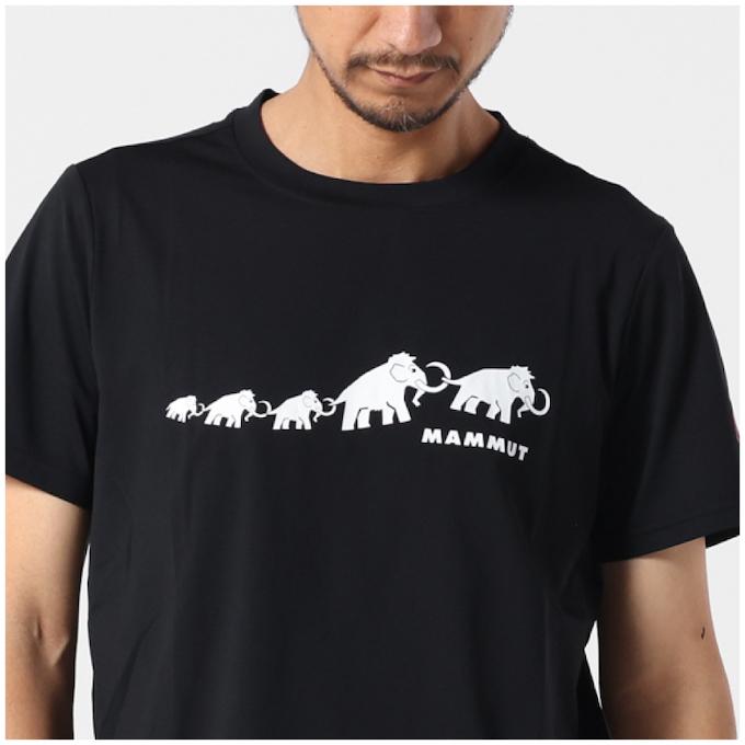 MAMMUT（マムート） Tシャツ 半袖 メンズ QD ロゴ プリント Tシャツ