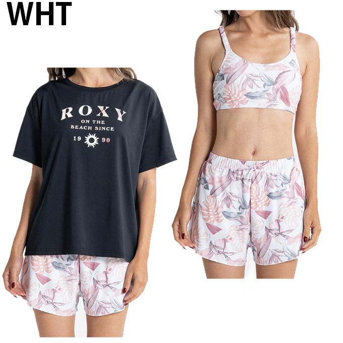 ロキシー ROXY 水着 タンキニ レディース ON THE BEACH ラッシュTシャツ付き 水着 3点セット RSW231007｜himaraya｜02