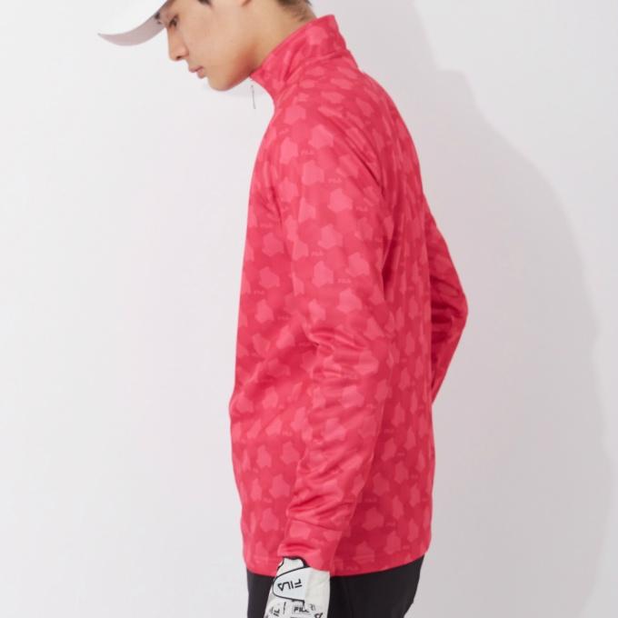 FILA（フィラ） ゴルフウェア 長袖シャツ メンズ 裏起毛ハーフジップ