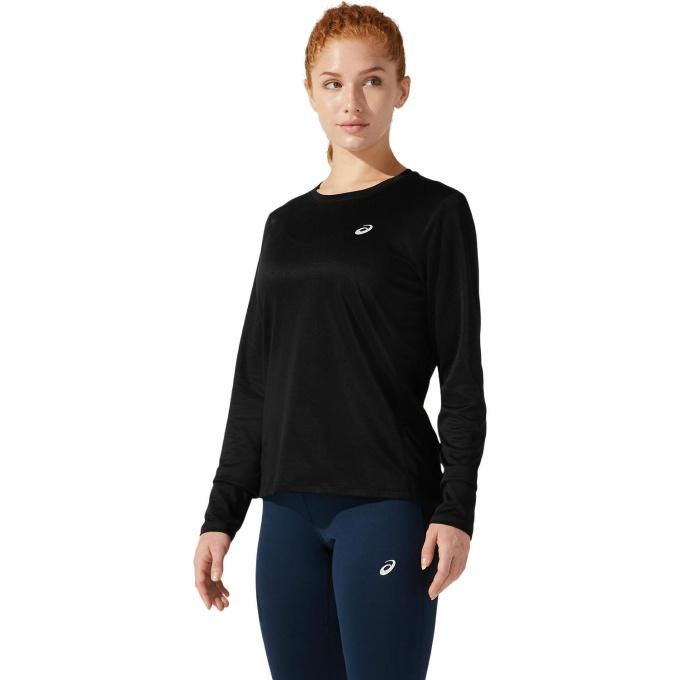 アシックス ランニングウェア Tシャツ 長袖 レディース ドライ長袖シャツ 2012C361-001 asics｜himaraya｜03