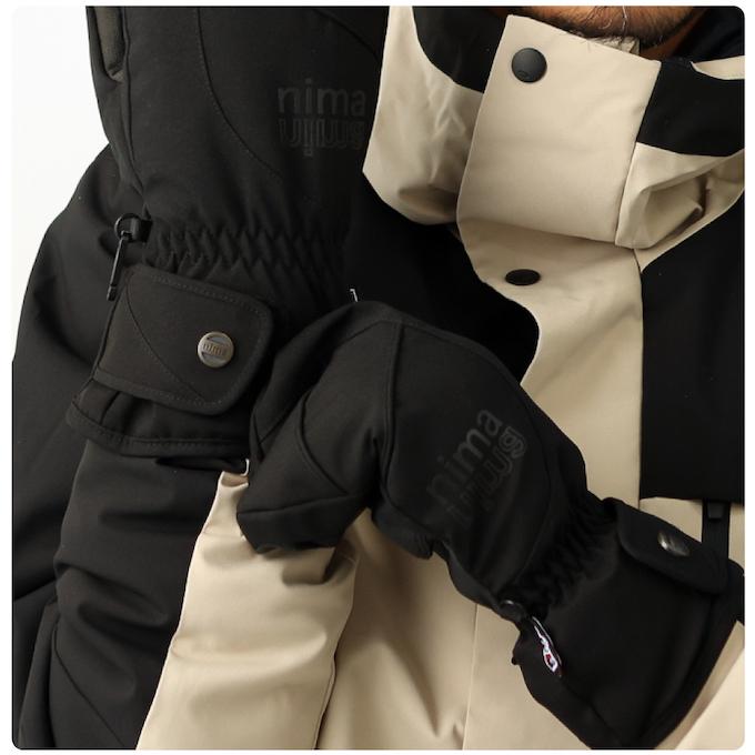 NIMA スノーボードグローブ ミトン メンズ 防水 レディース 耐水圧