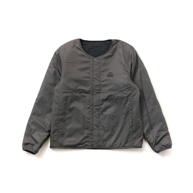 チャムス CHUMS 中綿ジャケット メンズ カポックキルティングリバーシブルジャケット Kapok Quilting Reversible Jacket CH04-1353 Black｜himaraya｜03