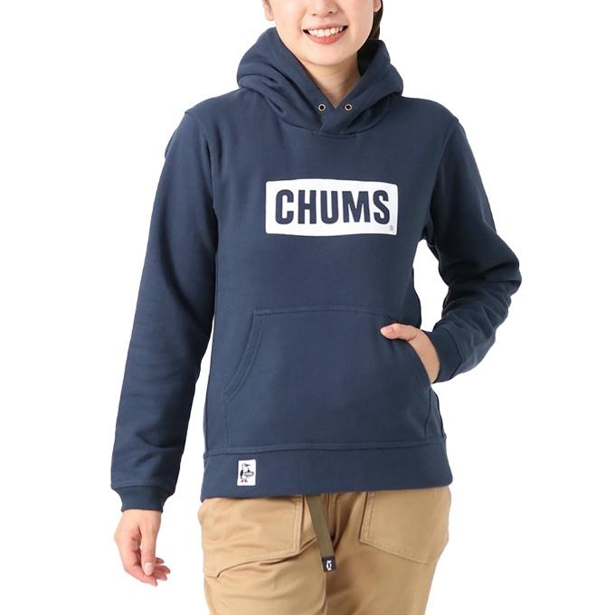 チャムス CHUMS スウェットパーカー メンズ チャムスロゴプルオーバーパーカー CH00-1418 Navy*White CHUMS（チャムス） スウェットパーカー メンズ チャムスロゴプル