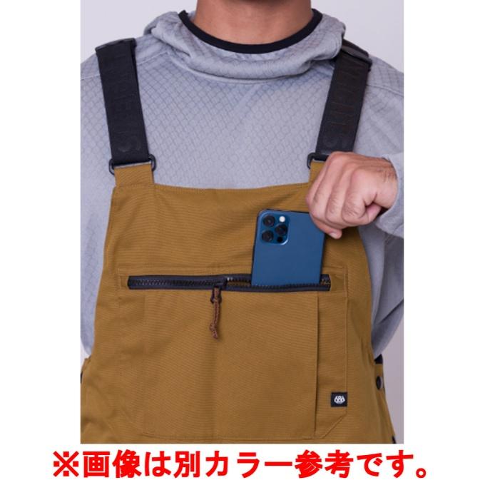 シックスエイトシックス 686 スノーボードウェア パンツ メンズ HOT LAP INSULATED BIB M2W211 PUTTY COLORBLOCK｜himaraya｜03