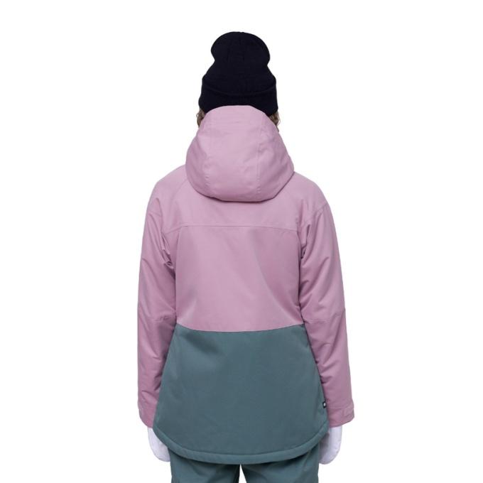 シックスエイトシックス 686 スノーボードウェア ジャケット レディース ATHENA INSULATED JACKET M2W311 DUSTY MAUVE COLORBLOCK｜himaraya｜02