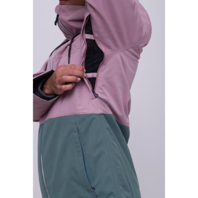 シックスエイトシックス 686 スノーボードウェア ジャケット レディース ATHENA INSULATED JACKET M2W311 DUSTY MAUVE COLORBLOCK｜himaraya｜07