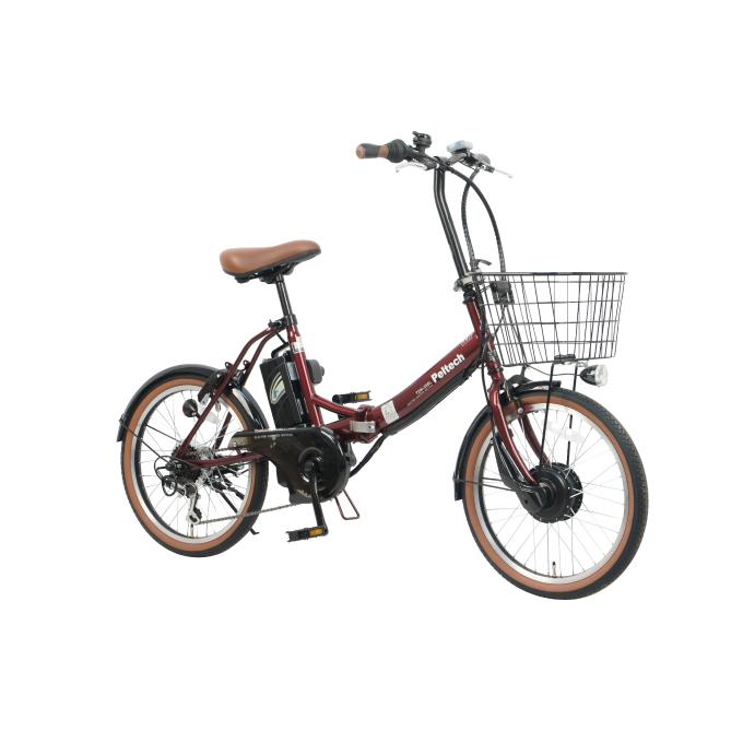 ペルテック PELTECH 自転車 20型電動アシスト自転車 外装6段変速 TDN-206L-8AH 【メーカー直送】【店頭受け取り不可】