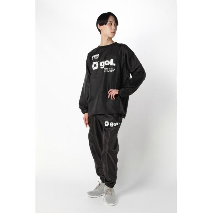 gol. ピステ 上下セットアップ ブラック gol.（ゴル） gol サッカーウェア ピステトップ メンズ ピステシャツ