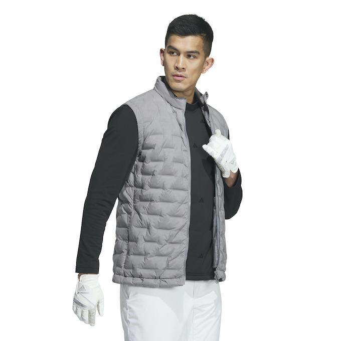 【ゴルフ】Frost Guard 撥水 ダウンベスト　M adidas（アディダス） ゴルフウェア アウターベスト メンズ Frost