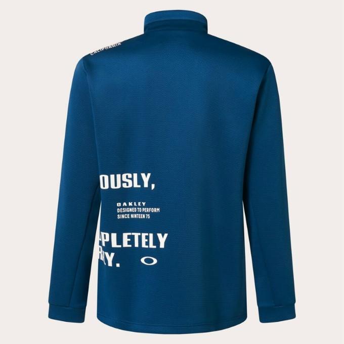 OAKLEY オークリー ゴルフ 長袖シャツ L サイズ OIL BLUE OAKLEY（オークリー） ゴルフウェア 長袖シャツ メンズ OAKLEY