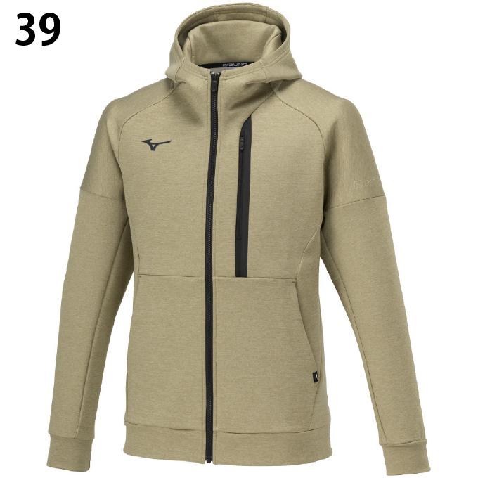 MIZUNO トレーニングウェア フード付きジャケット 32MCA050 グレー ミズノ(MIZUNO) スウェットジャケット ストレッチスウェットフーディ