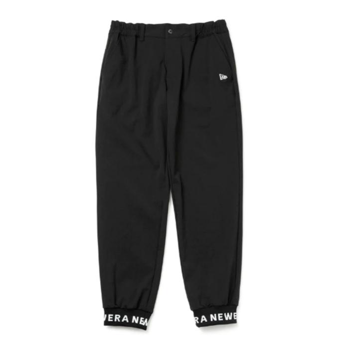 NEW ERA ニューエラ ゴルフ リブ ジョガーパンツ ブラック M NEW ERA（ニューエラ） ゴルフウェア ロングパンツ メンズ リブパンツ