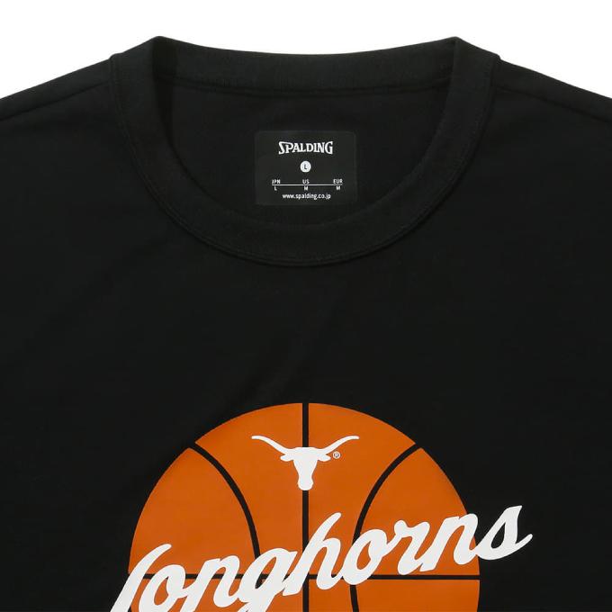 スポルディング SPALDING バスケットボールウェア 半袖シャツ メンズ Tシャツ テキサス ロングホーンズ ボールプリント SMT23130TX｜himaraya｜05