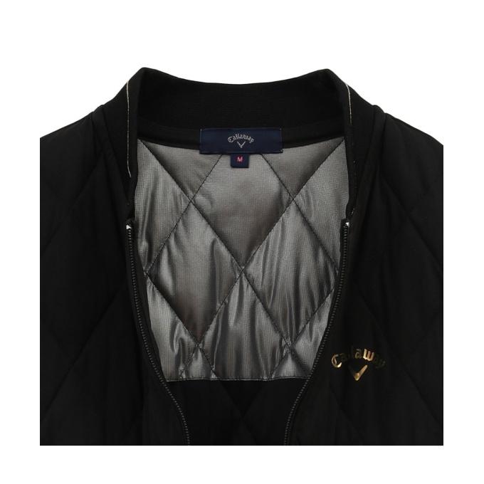 【キャロウェイ】極美品 中綿ジャケット ブラック Mサイズ レディース Callaway（キャロウェイ） ゴルフウェア ブルゾン レディース スター
