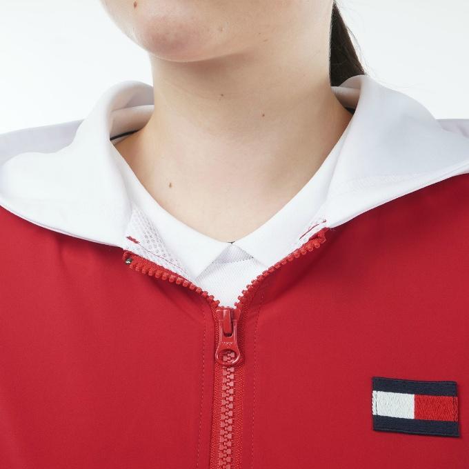 トミーヒルフィガーゴルフ TOMMY HILFIGER GOLF ゴルフウェア ブルゾン レディース ロゴフーディー ジップジャケット THLA345｜himaraya｜11