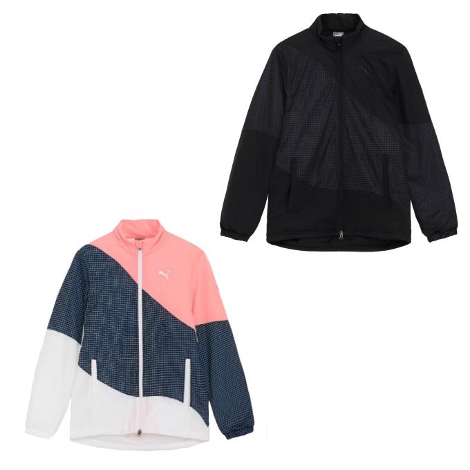 【PUMA/プーマ】GOLF ハイパーストレッチ カラーブロック中綿ジャケットL プーマ(PUMA) ゴルフウェア ブルゾン メンズ ハイパー ストレッチ