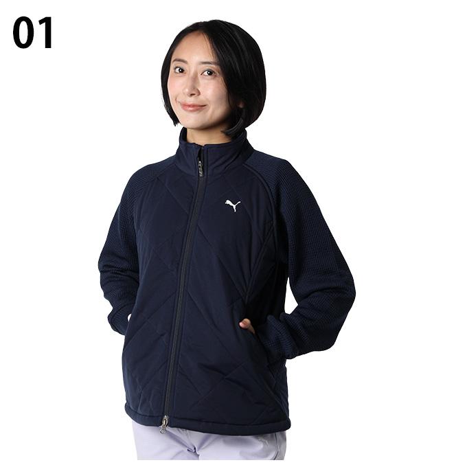PUMA（プーマ） ゴルフウェア ブルゾン レディース 中綿ハイブリッド