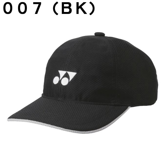 YONEX 黒 キャップ 通気孔付き YONEX（ヨネックス） 帽子 キャップ メンズ ユニメッシュキャップ 背面