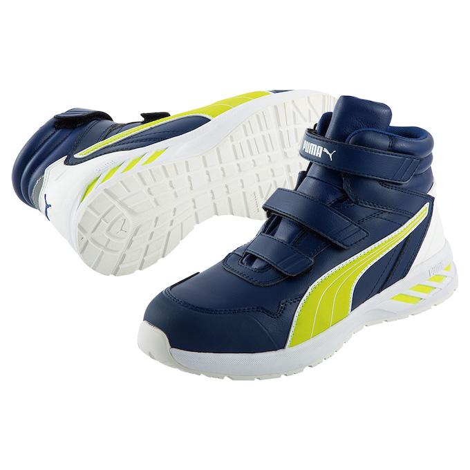 PUMA 安全靴 Rider Blue Mid 63.351.0 26.5 PUMA（プーマ） 安全靴 セーフティシューズ ライダー2.0 ブルー