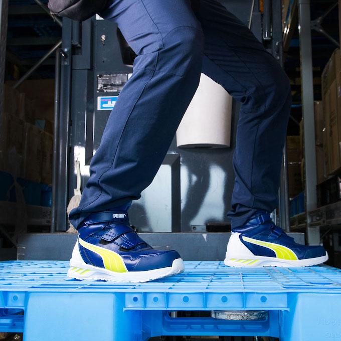 プーマ ライダー 2.0 ミッド 新品 未使用 26センチ PUMA（プーマ） 安全靴 セーフティシューズ ライダー2.0 ブルー