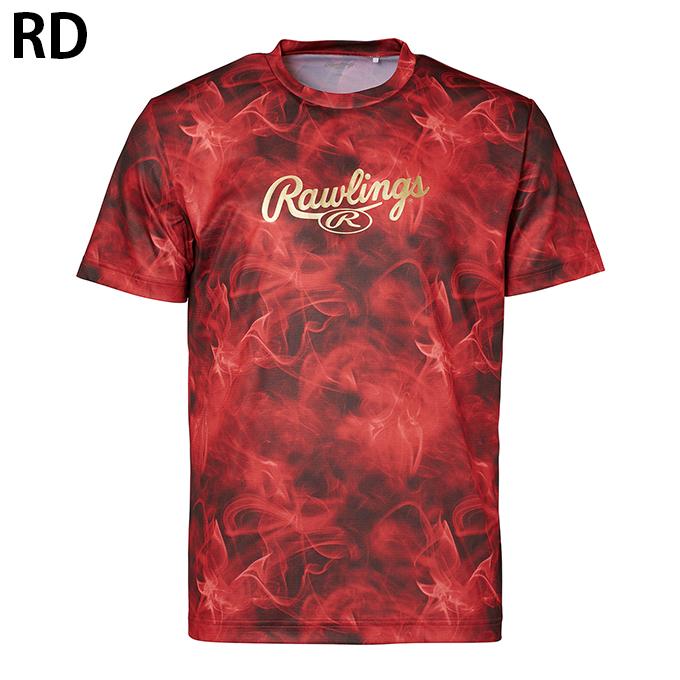 ローリングス Rawlings 野球ウェア メンズ 半袖Tシャツ ゴーストスモークグラフィック Ｔシャツ AST14S02｜himaraya｜04