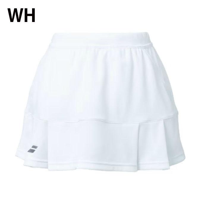 バボラ　テニスウェア スカート付き ホワイト キャップ付き Babolat（バボラ） テニスウェア バドミントンウェア クラブスコート