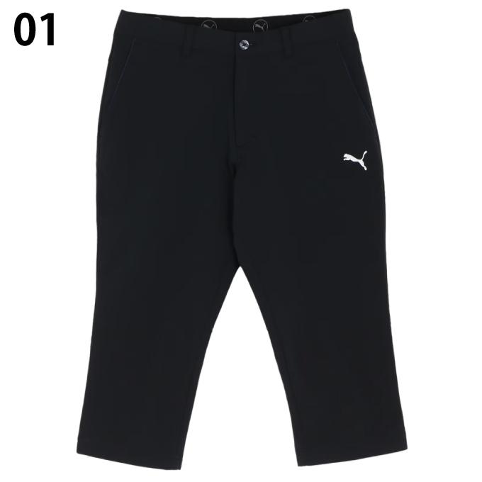 【XL】プーマ ゴルフ GOLF ストレッチ クウォーターレングス パンツ 黒 PUMA パンツ ゴルフ ストレッチクウォーターレングスパンツ