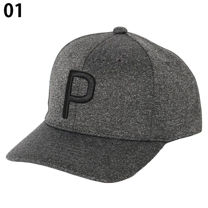 PUMA（プーマ） ゴルフ キャップ メンズ 限定ヘザーPキャップ 25946