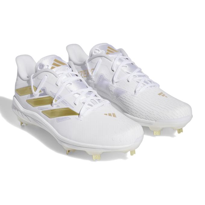 K*T様 ☆アディゼロ　アフターバーナー９　ホワイト×ゴールドメタリック 　新品 adidas（アディダス） 野球 金歯スパイク メンズ アディゼロ