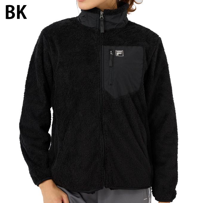 FILA（フィラ） 防風フリーススタンドジャケット レディース フリース