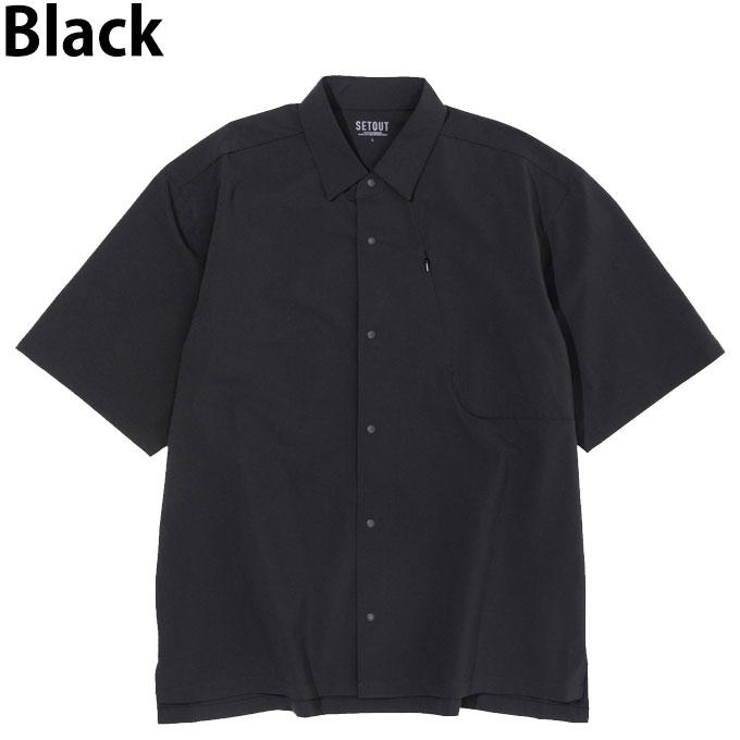 SETOUT（セトアウト） 半袖シャツ メンズ ストレッチ ナチュラルテック